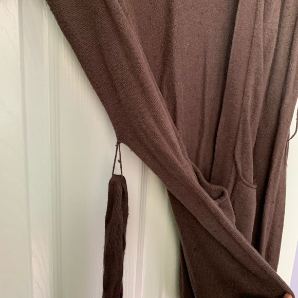 3 for $15 Jacob Jr Brown Tie Up Cardigan - Picture 8 of 10